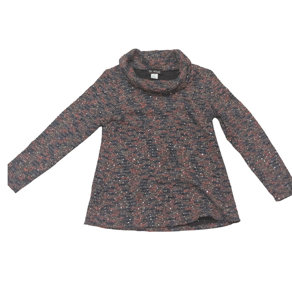 Vin Rouge Fashion‎ Women's Sparkle Knit Cowl Neck Sweater Multicolor M Canada